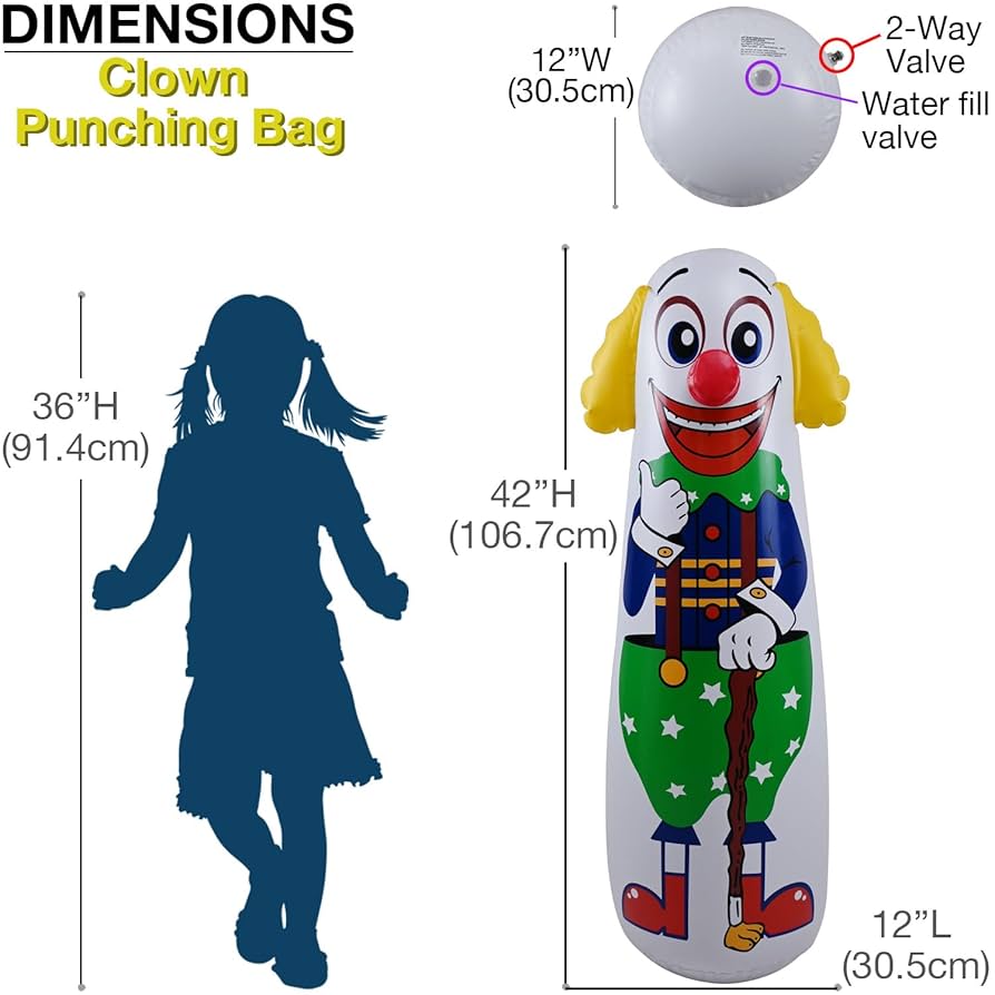 TINY JOKER ポッピング 68mm Amazon.com: Inflatable Clown Punching Bag - 3 Feet Tall